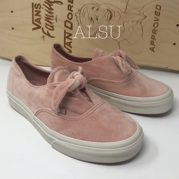 Vans Shoes - VANS Authentic Knotted Velvet Rose Cloud ⛅️ W